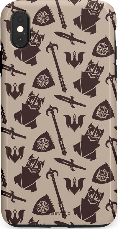 Casetastic Hoesje Geschikt voor Apple iPhone Xs Max - Stijlvolle Beschermende Duo-layer Case - Eeuwige paladin