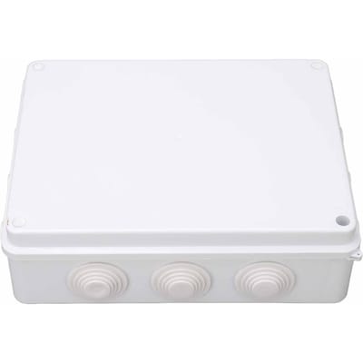 Elektrische Aansluitdoos ABS 255x200x80mm IP65 Waterdichte Kunststof Behuizing met Rubberen Plug