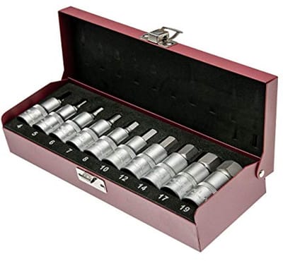 10-Delige Inbussleutelset 1/2 Inch - Professionele Kwaliteit Gereedschap