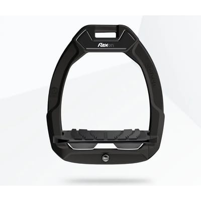 Veiligheidsspanners voor paardrijden Schuin Grip Zwart/Zwart/Antraciet Flex-On Safe-On
