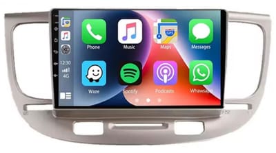 Navigatiesysteem auto met scherm - autoradio geschikt voor CarPlay en Android auto - bluetooth radio - geschikt voor Kia Rio 2005-2010
