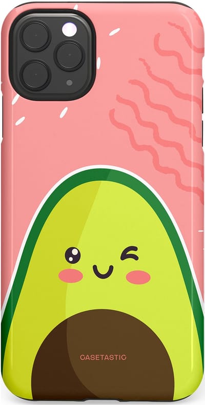 Casetastic Hoesje Geschikt voor Apple iPhone 11 Pro Max - Stijlvolle Beschermende Duo-layer Case - Avocado Vibes