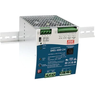 MEAN WELL DRS-480-24 DIN-rail netvoeding 24 V 20 A 480 W Aantal uitgangen:1 x Inhoud 1 stuk(s)