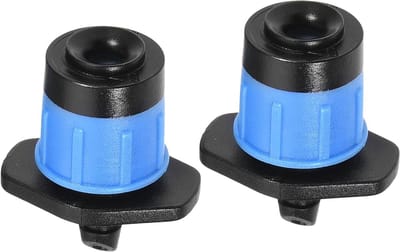 Druppelsprinklers Set - Bevloeiing Emitters - Planten Water Geven - 360 Graden Verstelbaar - 29 mm - Zwart Blauw