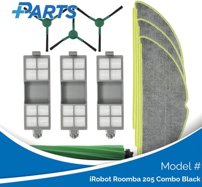 iRobot Roomba 205 Combo Black Onderhoudsset (Plus.Parts® alternatief voor 4849965)