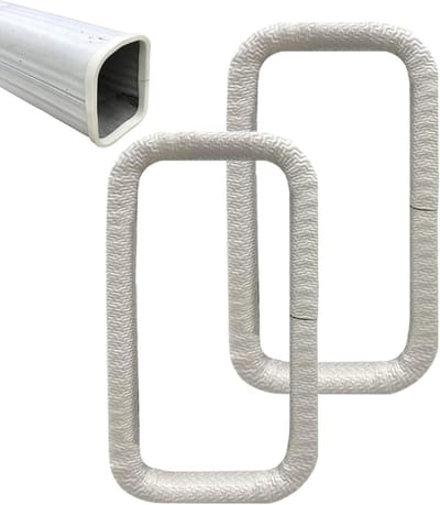 Dakgootbeschermer - Gootbescherming - Verstoppingen Voorkomen - Langdurig Rubber - 2 Stuks - Wit