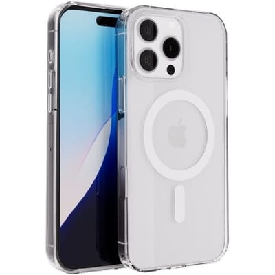 Coverzs luxe transparante back cover met magneetring geschikt voor Apple iPhone 16 Pro hoesje - telefoonhoesje geschikt voor magnetische accessoires - Transparant design - TPU/siliconen back cover - hoogwaardig telefoonhoesje (transparant)
