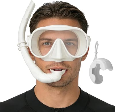 Snorkelset Volwassenen - Duikmasker Set - Onderwater Verkenning - Panoramisch 180 graden zicht - 16.99 x 10.01 x 8.99 cm