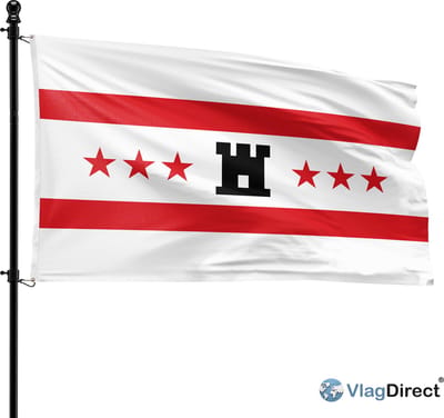 VlagDirect - Drentse vlag - Drenthe vlag - 90 x 150 cm