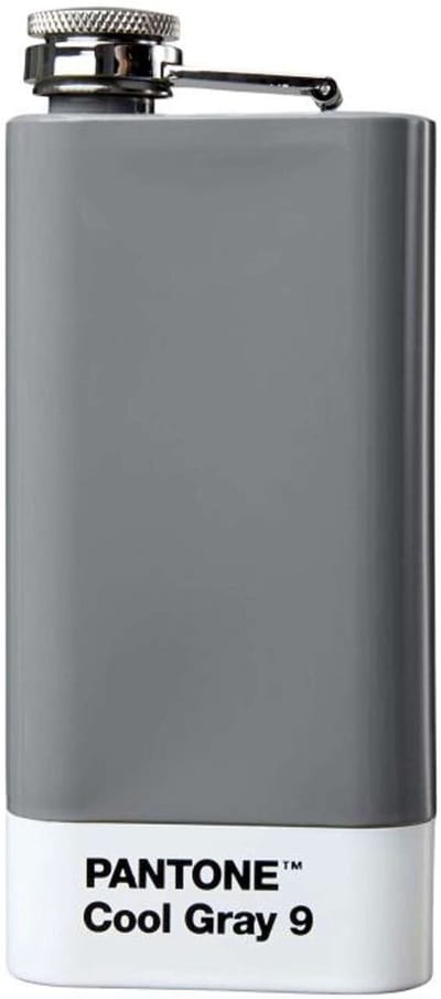 Copenhagen Design - Heupfles 150 ml - Cool Gray 009 - Roestvast Staal - Grijs -