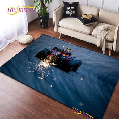 Raceauto Patroon Kleed voor Slaapkamer Woonkamer Tapijt voor Keuken Vloermatten Huisdecoratie Alfombra Kinderspel Antislip Vloerkussen Kleed 80*120cm