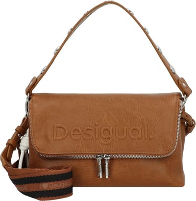 Desigual Schoudertas Half Logo Venecia 3.0 Crossbody Bag Leather West Bruine