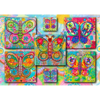 Enjoy Puzzle legpuzzel vlinders - 1000 stukjes kleurrijk puzzelplezier.