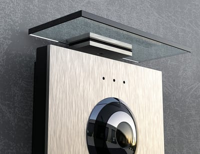 M-E RC3 AFDAKJES / BESCHERMDAKJES voor DEURINTERCOMS en DEURBELLEN - 160mm