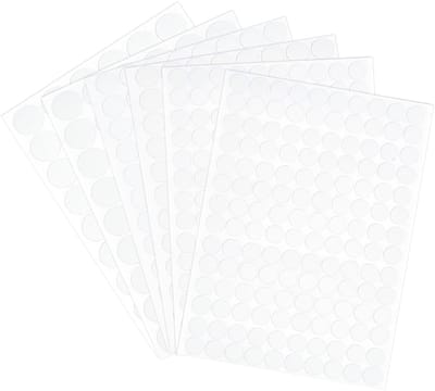 Dailygoods- Schroefgathoezen 688 Stuks - Zelfklevende PVC - Multisize - Witte Houtstickers - Bescherming tegen Stof/Krassen - Praktisch in Gebruik - Schroefdeksels