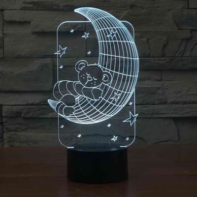 Teddybeer 3D LED Lamp