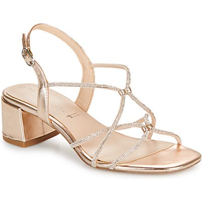 Tamaris Sandalen met hak goud Synthetisch - Dames - Maat 37