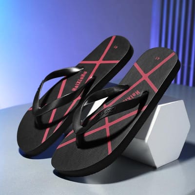 Heren Zomer Slippers Modieuze Buiten Slippers Casual Vakantie Strand Schoenen Binnen Badkamer Antislip Slippers Sandalen 41 black