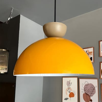 Bamyum Yimpi Hanglamp Industrieel Metaal Ø30 cm, Vintage Hanglamp, E27 Pendellamp