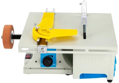 Cellista Mini Tafelzaag 750W - Multifunctionele Tafelslijper en Polijstmachine - Mini Werkbankzaag 10000 RPM - Compact en Krachtig Gereedschap