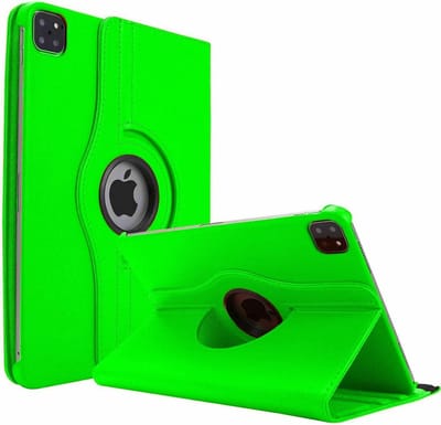Hoes geschikt voor iPad Pro 11 inch M5 2025/M4 2024 hoes Groen - iPad pro 2025 hoes M5 hoes 360° draaibare Bookcase