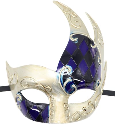 Dailygoods- Masker Venetiaans - Vintage Muzikaal Feest - Halloween/Carnaval - Maskerade - Cosplay - Handgeschilderd - Feestmasker