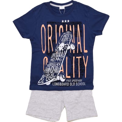 Zomerse pyjama met korte mouwen 22117057 jongen