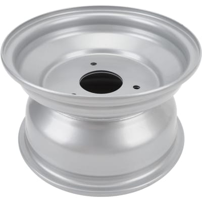 Moyeu de roue en alliage d'aluminium 3 trous 8 pouces Métal professionnel Structure solide Jante de roue pour VTT Kart Voiturette de golf Moyeu avant Front wheel hub white