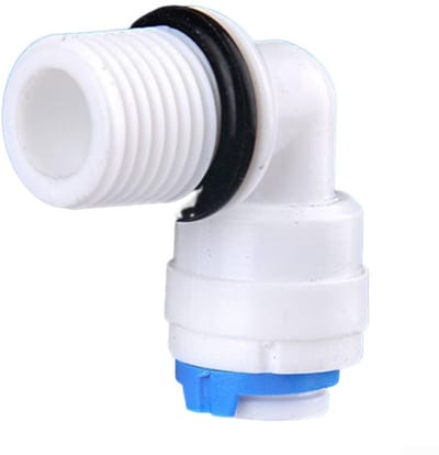 Dailygoody - Elleboog Water Filter Fitting - Push Fit Quick Connect - Eenvoudig te installeren - Kunststof - Waterzuiveraar Connector - Geschikt voor ...