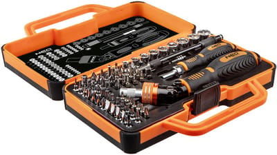 NEO - Schroefbitset met Houder - 69 Stuks - Ergonomische Handgreep