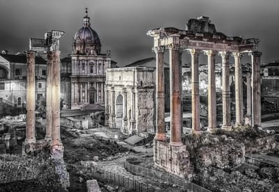 Fotobehang Roman Forum Rome | XL - 208cm x 146cm | 130g/m2 Vlies