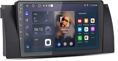 Junsun Android 15 Autoradio Geschikt voor BMW 5er E39 X5 E53 E38 , 2GB+32GB, Draadloze CarPlay & Andriod Auto, DAB+, GPS-Navigatie, WIFI, Bluetooth, RDS, FM, SWC, 9-inch Touchscreen, DSP, Quad-core processo
