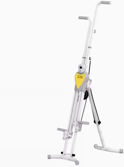 Stepper met Stuur - Klimmachine Cardio - Thuis Fitness - In Hoogte Verstelbaar - Max 120 kg - Zwart