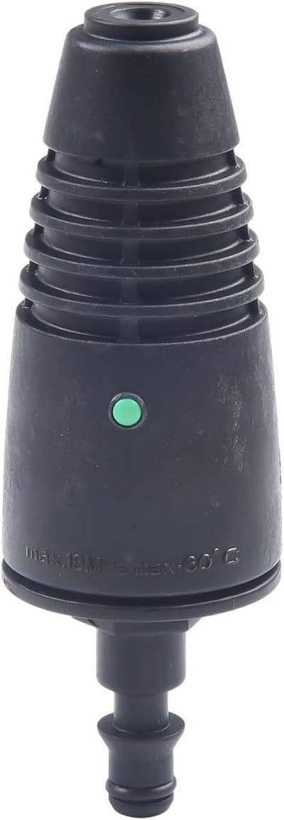Hogedrukreiniger Turbo Nozzle - Roterende Sproeikop - Krachtige Reiniging - PA66+GF Materiaal - 45x4x3.5cm - Zwart