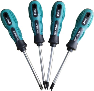 Solidchoice - Set van 4 U-vormige Magnetische Schroevendraaiers 75 mm