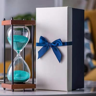 Zandloper - Tijdklok - Decoratie en timing - Duurzaam glas - 30 minuten - Groen