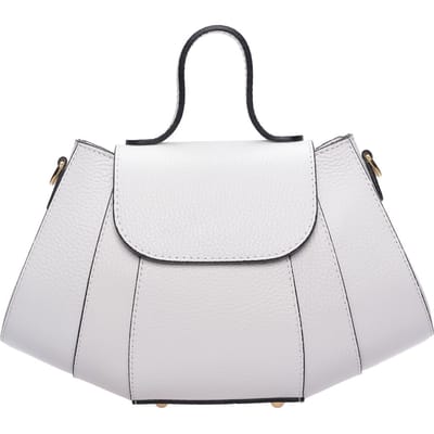 Luisa Vannini Wit Rundleer Tas