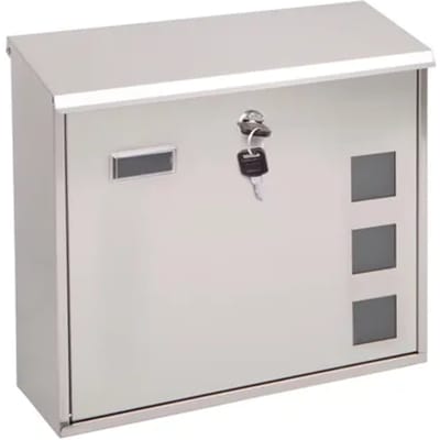 Sencys Wandbrievenbus - Staal - Inox - 35x33x11,5 Cm