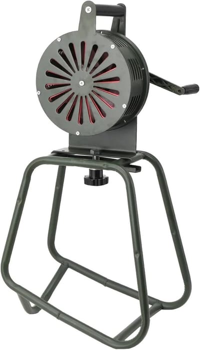 Handbediende Alarmsirene - Noodalarm Slinger - Situatie Alarmering - Handmatig Aangedreven - 125 dB - Groen
