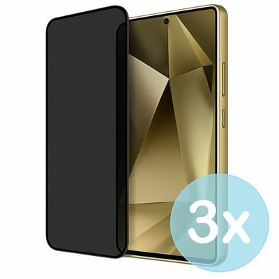Privacy Screenprotector Geschikt voor Samsung Galaxy S24 Ultra – Anti-Gluren – Krasbestendig Gehard Glas 9H – Volledige Dekking – 3-Pack – FuturiQ