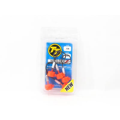 Tackle Tactics TT Nedlockz HD Tête plombée Orange 1/4 oz 2/0H 5/paquet (7670) blue