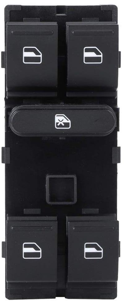 Elektrische Raamschakelaar Bediening Paneel 1K4959857B Vervangingsonderdeel voor Auto's met ABS Materiaal, Compatibel met Diverse Modellen