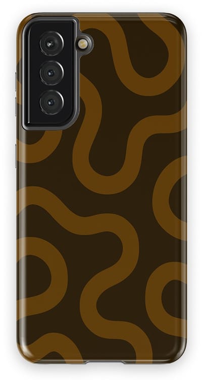 DripCase Motion Flow Tough Hoesje Samsung Galaxy S21 | Backcover met Mag | Trendy Design | Valbescherming | Fluid Roots