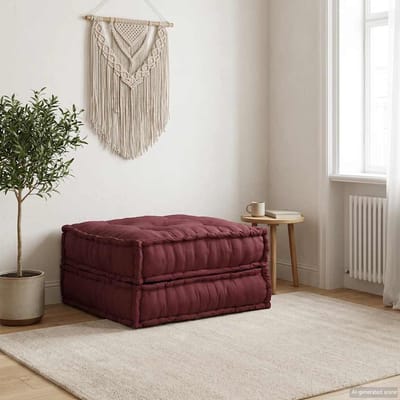 vidaXL - Modulaire - bankstel - kastanjebruin - 70x70x36 - stof