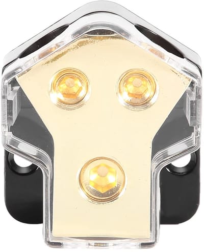 Dailygoody - Auto Ground Power Distribution Block - 2-Wege Car Audio - Betrouwbare prestatie - Compact formaat - Audio verdeler - Perfect voor auto-in...