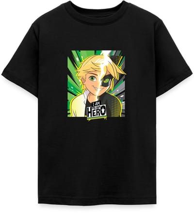 Miraculous I Am My Own Hero Adrien Cat Noir T-Shirt Tiener