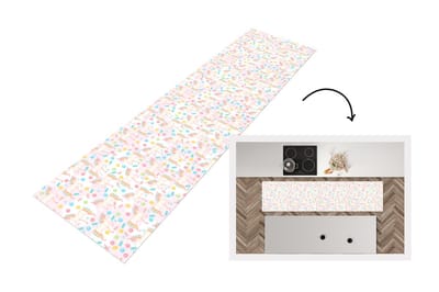 Keukenloper - Loper keuken - Unicorn - Snoep - Regenboog - 200x50 cm - Keukenloper vinyl