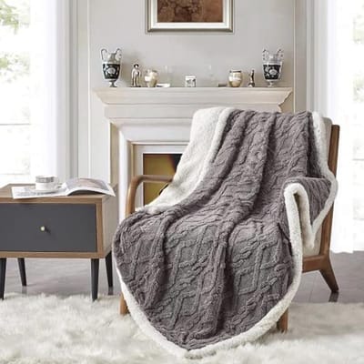 Dikke Sherpa Fleece Deken - Gezellige Warmte voor Bank en Bed (127 x 152 cm) - Perfect voor Camping en Reizen