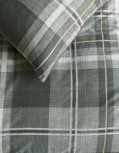 Rivièra Maison Tartan Check kussensloop - Groen - 60 x 70 cm
