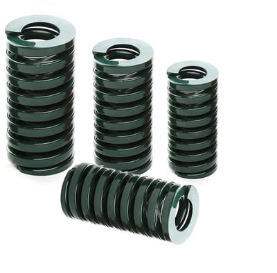 Vormveer Zware Lasten - Drukveer Spiraalveer - Reparaties Doe-het-zelf - Bestand Herhaalde Belasting - 90 mm Lengte - Groen